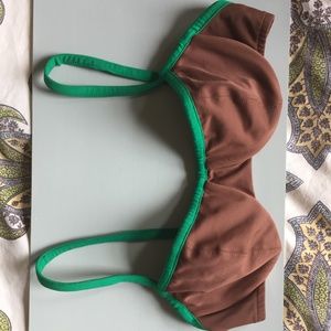 Brown and Green Keiko Bikini
